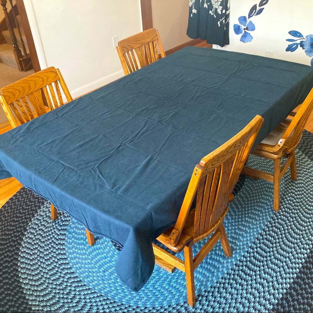 80” x 60” fabric table cloth